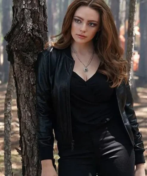 Danielle Rose Russell The Originals Black Leather Jacket