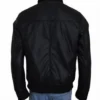 Dave Franco Now You See Me Black Faux Leather Jacket back