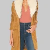Days Of Our Lives Wendy Fur Collar Brown Coat