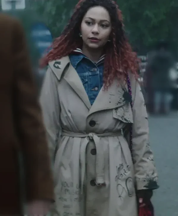 Dead Boy Detectives 2024 Kassius Nelson Beige Coat