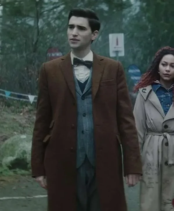 Dead Boy Detectives Edwin Brown Wool Coat