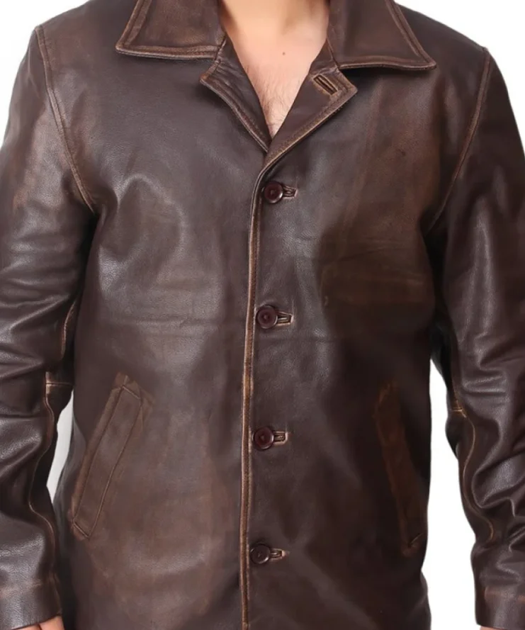 Dean Winchester Supernatural Brown Distressed Leather Jacket