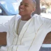 Dee Super Fly White Fleece Track Fleece Jacket