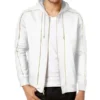 Dee Super Fly White Fleece Track Fleece Jacket Full