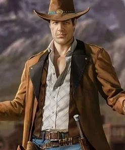 Desperados John Cooper Brown Cotton Coat