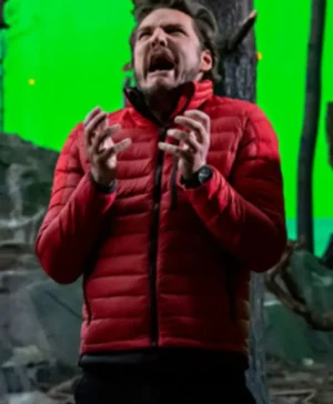 Dieter Bravo The Bubble Red Parachute Puffer Jacket