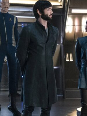 Discovery Ethan Peck Star Trek Trench Coat