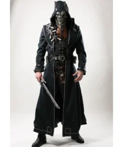 Dishonored 2 Corvo Attano Black Leather Costume Coat
