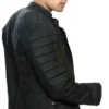 Divergent Allegiant Theo James Black Real Leather Jacket side look