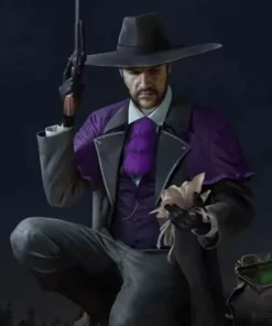 Doc Mccoy Desperados 3 Black Long Trench Coat