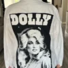Dolly Parton Vintage White Cotton Jacket Back