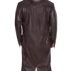 Dr Doom Fantastic 4 Brown Leather Coat Back