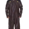 Dr Doom Fantastic 4 Brown Leather Coat Front