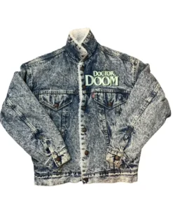 Dr Doom Outfit Blue Denim Sherpa Jacket 1