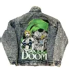 Dr Doom Outfit Blue Denim Sherpa Jacket Back