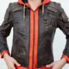 Dragon Ball Z Goku Leather Hooded Jacket