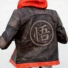 Dragon Ball Z Goku Leather Hooded Jacket back look