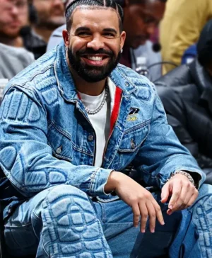 Drake Giali 21C JK Padded Denim Blue Jacket