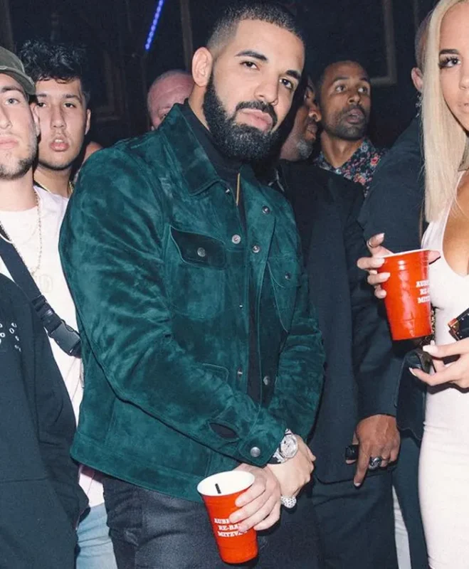 Drake Green Suede Leather Jacket - Oskar Jacket