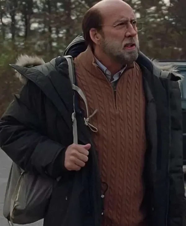Dream-Scenario-2023-Nicolas-Cage-Black-Parka-Hooded-Jacket