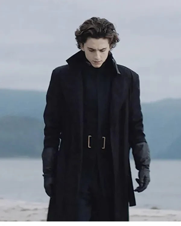 Dune Paul Atreides Wool Long Black Robe Trench Coat