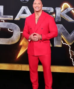 Dwayne Johnson 2022 Black Adam Red Suit