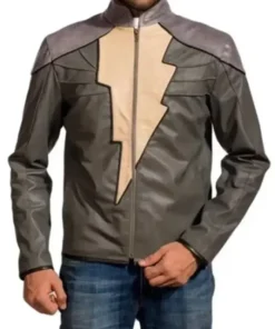 Dwayne Johnson Black Adam Grey and Golden Leather Jacket