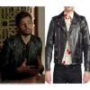 Dynasty S04 Sam Flores Black Distressed Biker Jacket