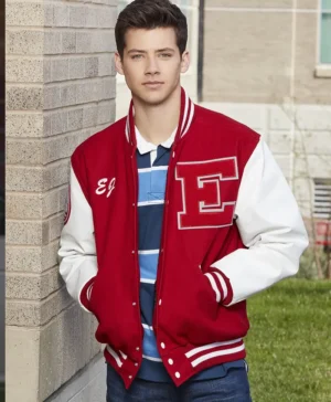 EJ Red Bomber High School Musical Letterman Jacket