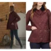 Echoes S01 E05 Leni Burgundy Quilted Jacket