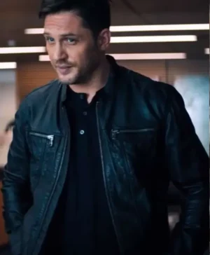 Eddie Brock Venom Black Leather Jacket