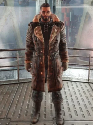 Elder Maxson Fallout 4 Battle Fur Collar Coat