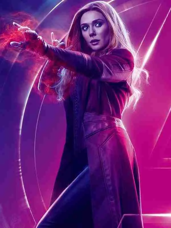 Elizabeth-Olsen-Leather-Coat