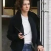 Elizabeth Winstead Gemini Man Mary Black Wool Jacket