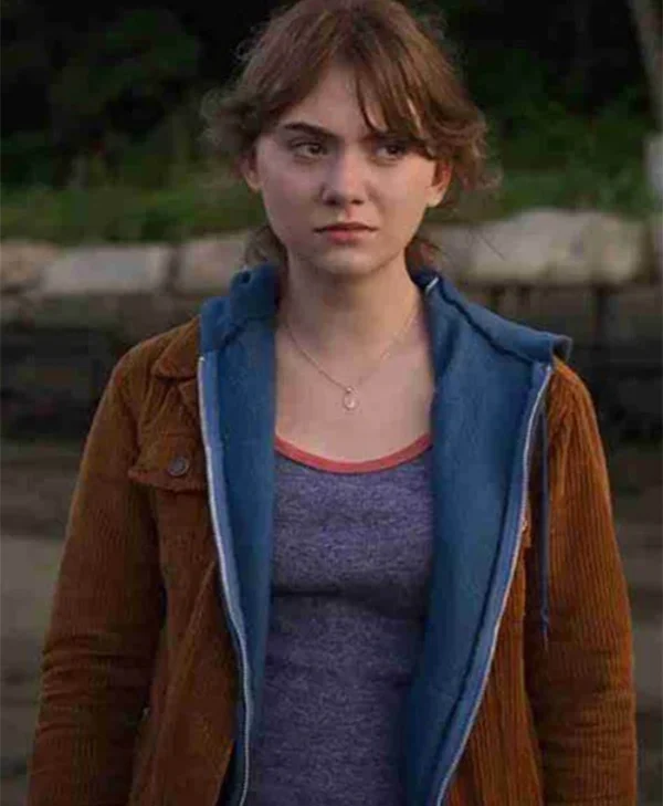 Emilia Jones CODA Corduroy Brown Jacket