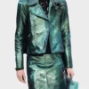Emily Cooper Emily In Paris Moto Green Jacket