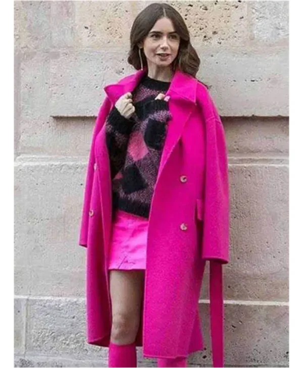Emily Cooper Emily In Paris Pink Coat