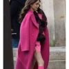 Emily Cooper Emily In Paris Pink Coat Side Look