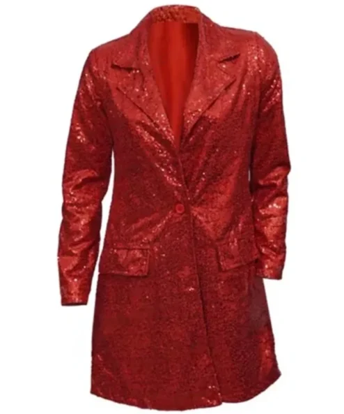 Emily Cooper Emily In Paris Red Sequin Blazer