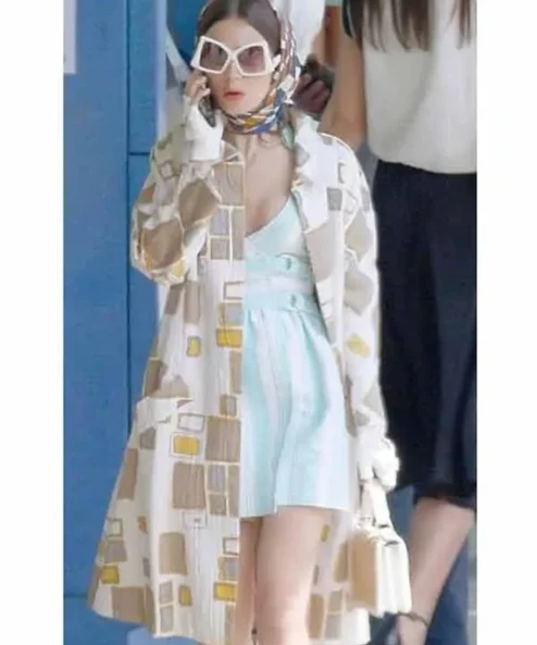 Emily In Paris S02 Emily Cooper Cotton Mid Length Coat