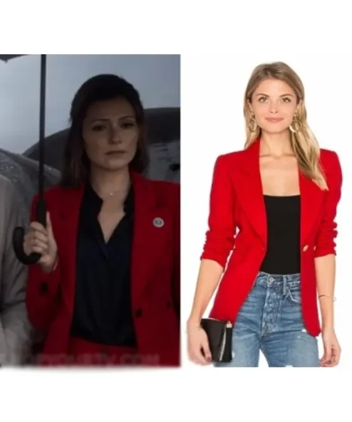 Emily Rhodes Designated Survivor S3 E2 Red Blazer
