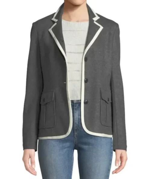 Emily Rhodes Designated Survivor S3 E5 Grey with White Blazer