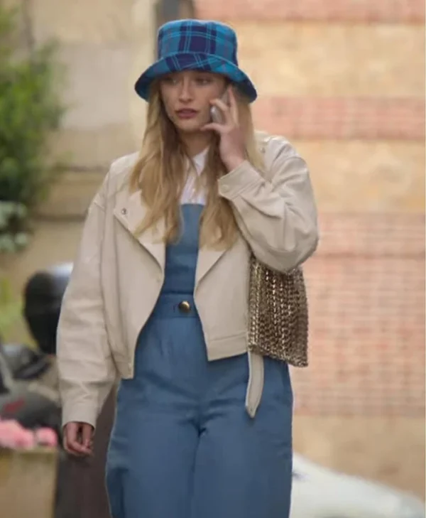 Emily in Paris S02 Camille Leather Jacket