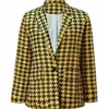 Emily in Paris S03 Emily Cooper Yellow Plaid Blazer Full look