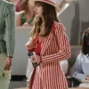 Emily in Paris S04 Emily Copper Red Stripe Blazer 1