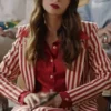 Emily in Paris S04 Emily Copper Red Stripe Blazer
