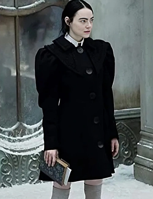 Emma-Stone-Poor-Things-Black-Coat-For-Sale