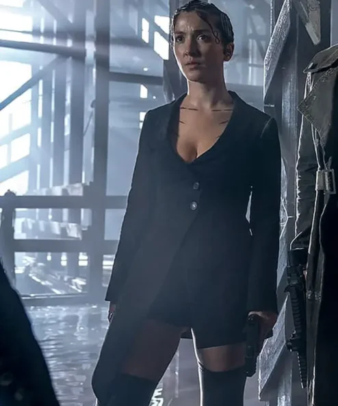 Erendira Ibarra The Matrix Resurrections Black Cotton Coat