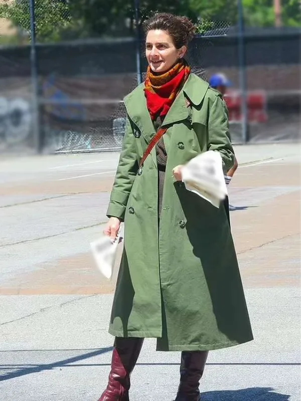 Eric 2024 Gaby Hoffmann Green Long Coat