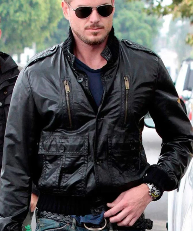 Eric Dane Grey’s Anatomy Bomber Real Leather Jacket